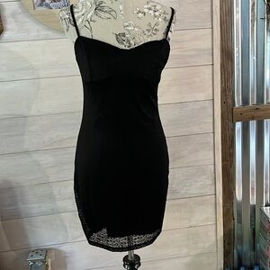 DIVIDED Black Lace Dress M